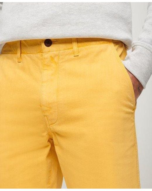 Superdry Yellow Vintage International Shorts for men
