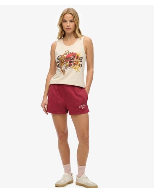 Superdry Red & Co Vintage Logo Tokyo Scoop Neck Tank Top