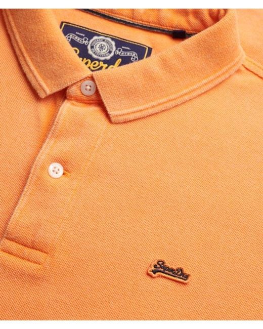 Superdry Orange & Co Classic Pique Polo Shirt for men