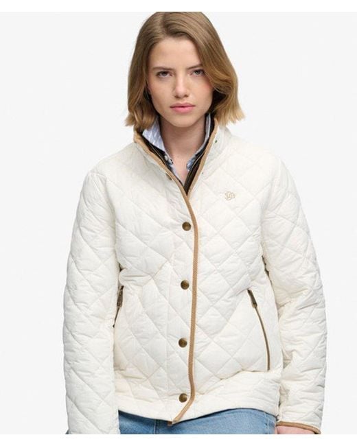 Superdry White Estate Country Liner Jacket