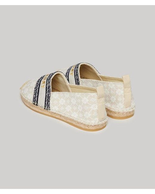 Superdry Metallic & Co Canvas Espadrille Overlay Shoes