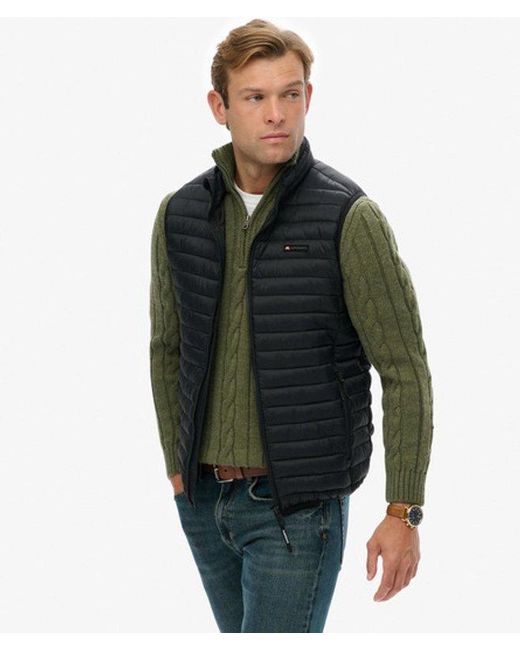 Superdry Green & Co Fuji Lite Padded Gilet for men