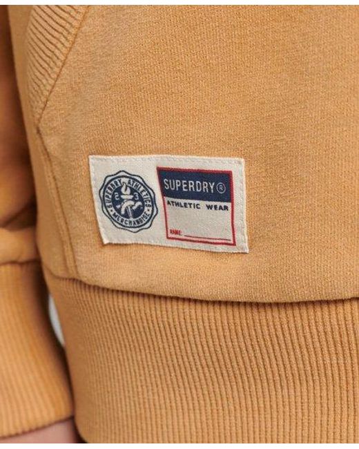 Superdry Natural Script College Zip Hoodie