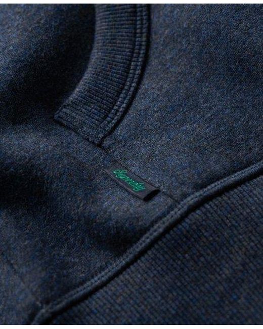 Superdry Essential Logo Hoodie in het Blue voor heren
