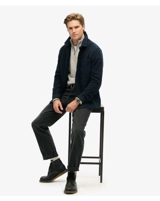Superdry Blue & Co The Merchant Store - Moleskin Overshirt for men