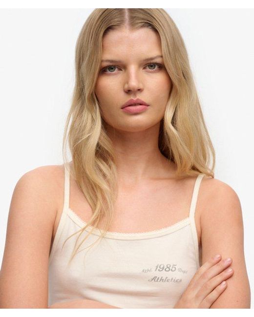 Superdry Gray & Co Athletics Essentials Cami Top