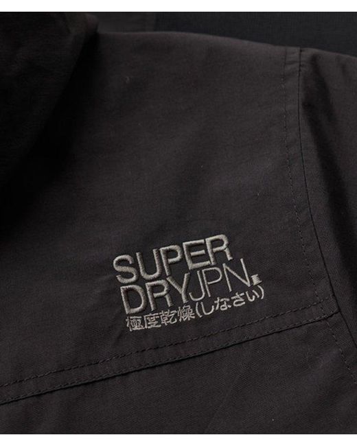 Superdry Black & Co Surplus Nylon Hooded Bomber Jacket for men