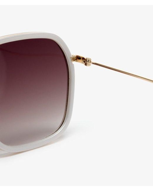 Femme Lunettes De Soleil Carrées En Métal Taille: 1Taille Superdry en coloris Purple