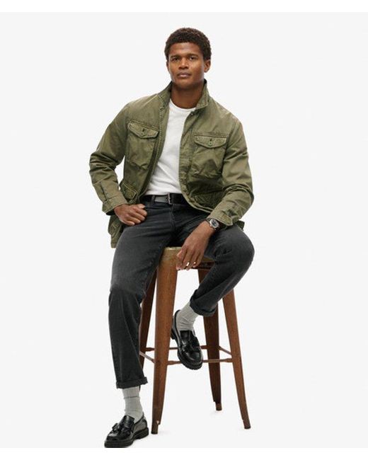 Superdry Green Military M65 Lightweight Jacket for men