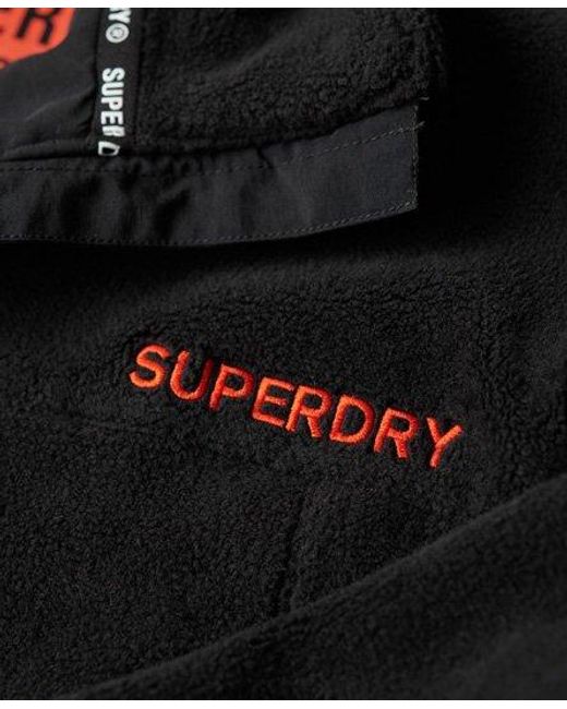 Superdry Black Fleece Trekker Jacket for men