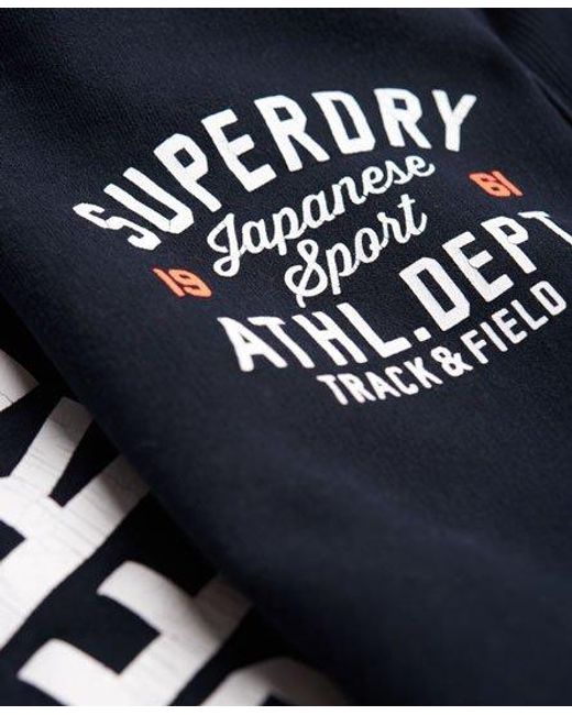 Superdry White Track & Field Joggers Eclipse