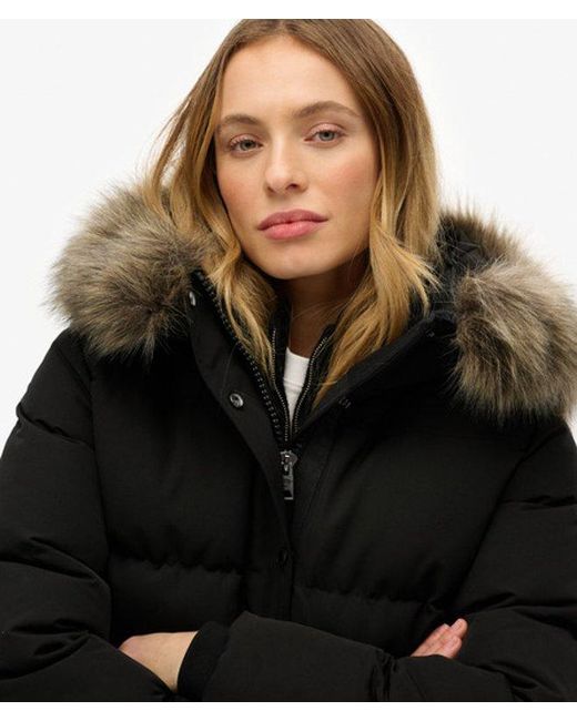 Superdry Everest Five Baffle Pufferjas in het Black