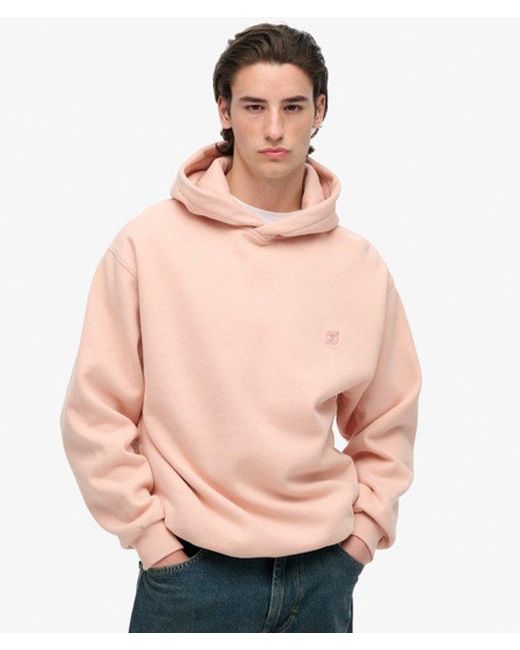 Superdry Pink & Co Oversized Hoodie for men