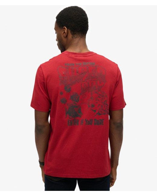 Superdry Red & Co B-movie Graphic Loose T-shirt for men