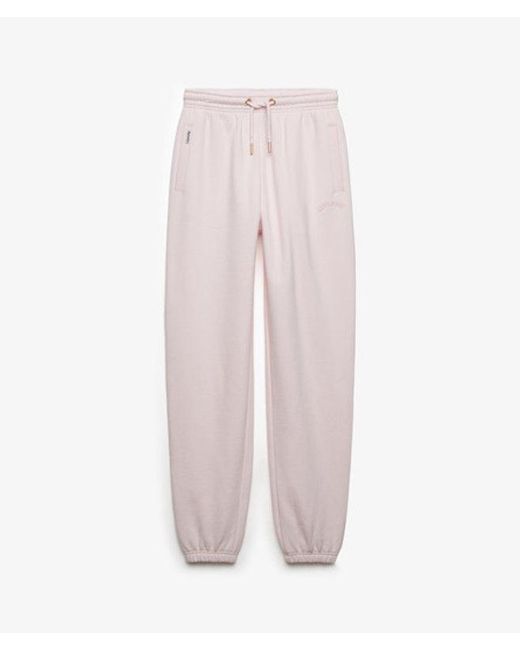 Superdry Pink & Co Essential Logo joggers
