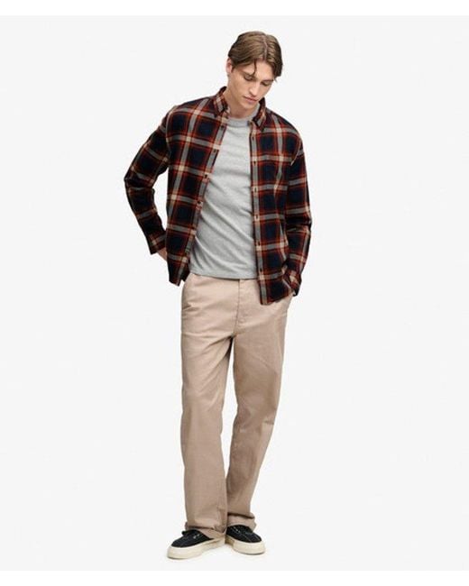 Superdry Black & Co Long Sleeve Cotton Lumberjack Shirt for men