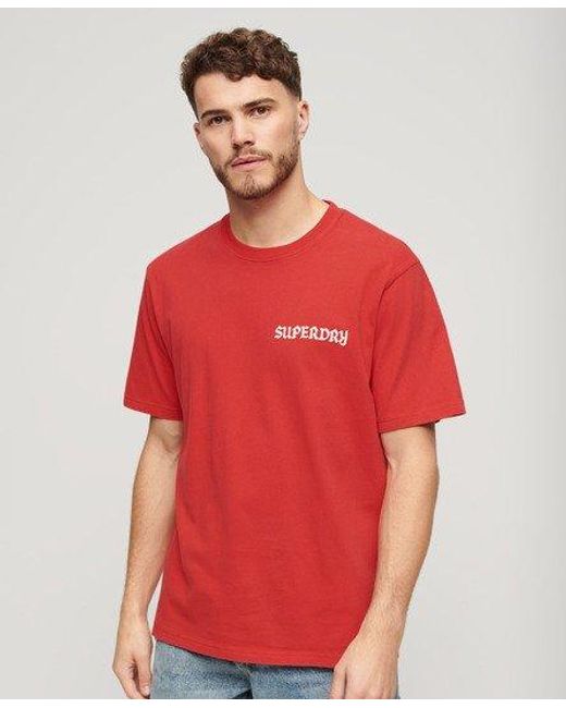 T-shirt ample à motif tattoo Superdry pour homme en coloris Red