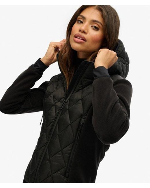 Superdry Black Hooded Heritage Storm Jacket