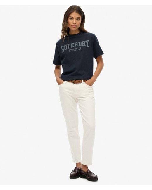 Superdry Blue & Co Athletic Essentials Oversized T-shirt