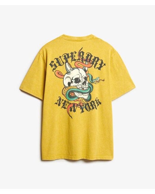 Superdry Metallic & Co Neo Trad Tattoo Loose T-shirt for men