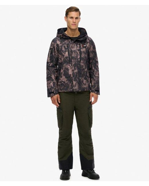 Superdry Black & Co Hooded Ski Shell Jacket for men