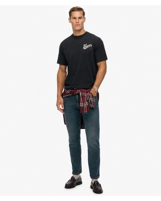 Superdry Black & Co Tap Room Oversized T-shirt for men