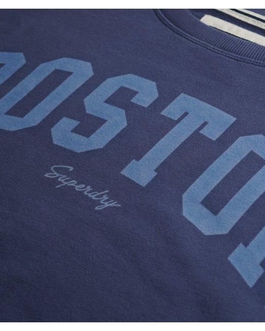 Superdry Blue & Co Athletic Essentials Relaxed Crew Sweatshirt
