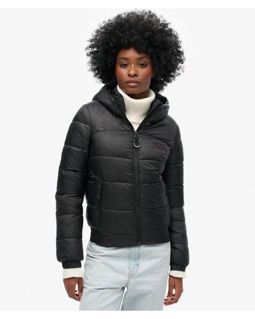 Superdry Black & Co Sports Puffer Bomber Jacket