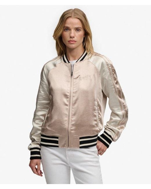 Superdry Natural & Co Suikajan Embroidered Bomber Jacket