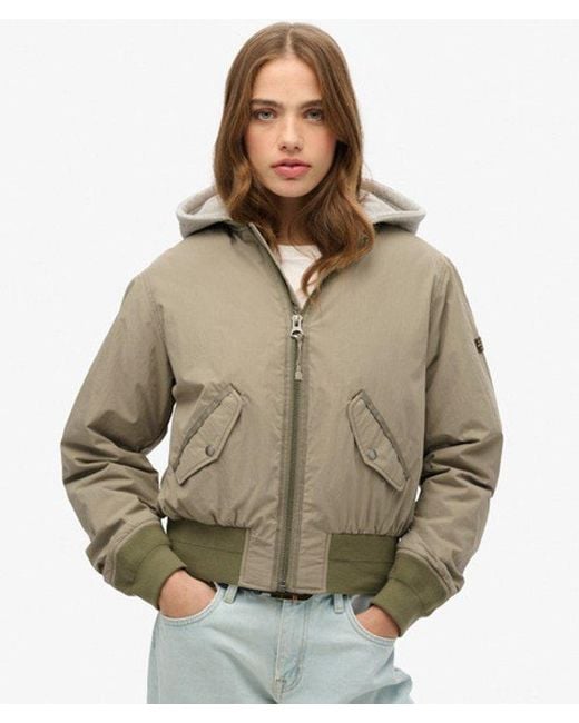 Superdry Natural & Co Hooded Ma1 Bomber Jacket