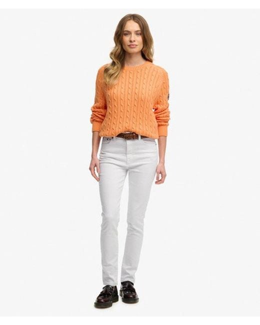 Superdry Orange & Co Slouchy Cable Knit Jumper