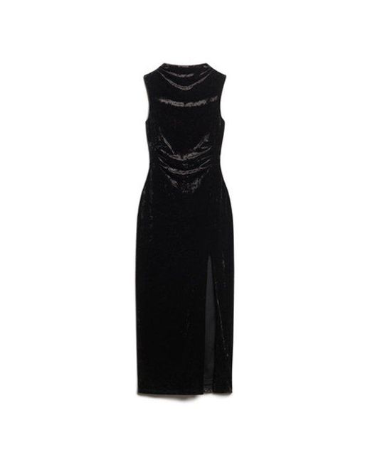 Superdry Black & Co Velvet Maxi Dress