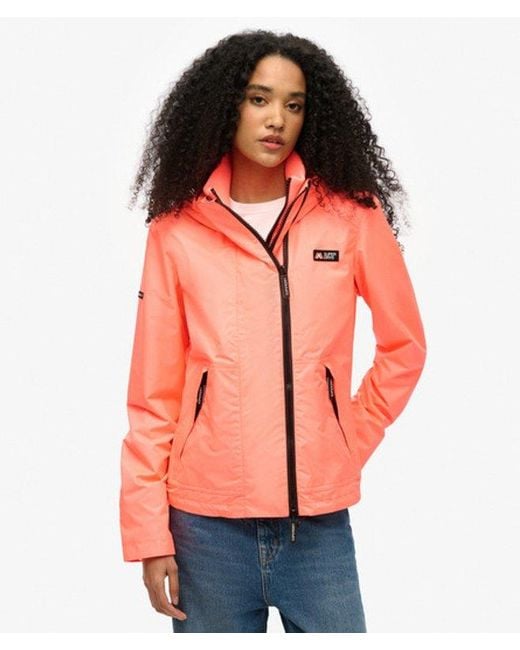 Superdry Red Hooded Mountain Windbreaker Jacket