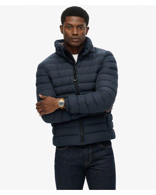 Superdry Blue & Co Fuji Printed Padded Jacket for men