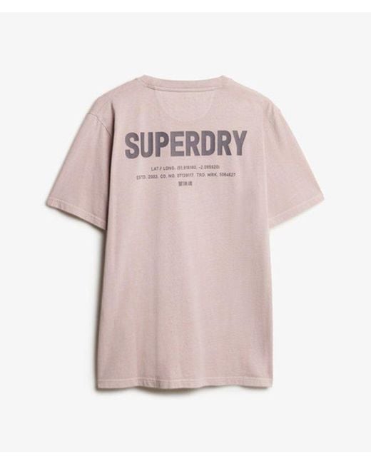 Superdry Pink & Co Utility Sport Graphic T-shirt for men