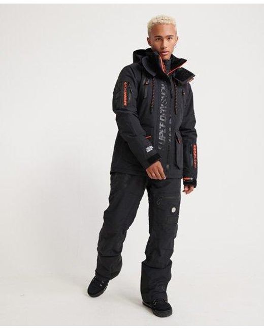 Superdry Black Ultimate Snow Rescue Jacket Onyx for men