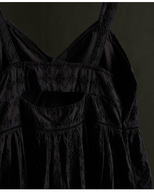 Superdry Black Daisy Midi Dress