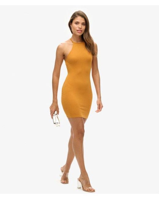 Superdry Orange & Co Strappy Racer Jersey Mini Dress