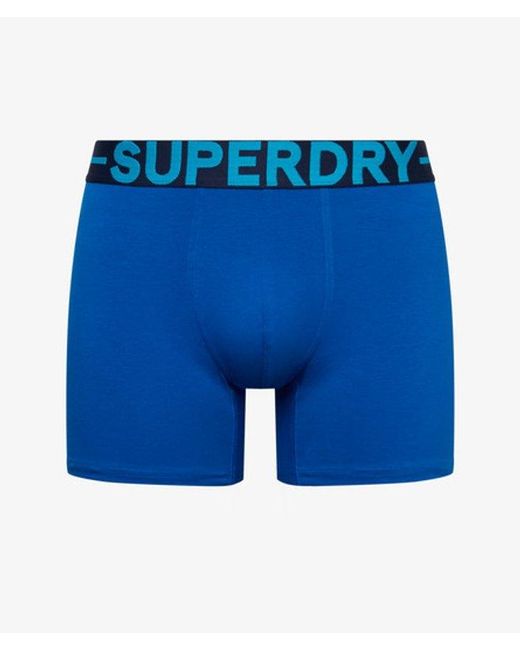 Superdry Blue Boxer Triple Pack for men