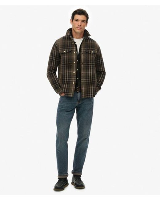 Superdry Black & Co The Merchant Store - Heavy Checked Shirt for men