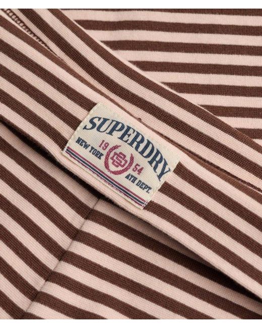 Superdry Brown & Co Athletic Essentials Stripe Jersey Trousers