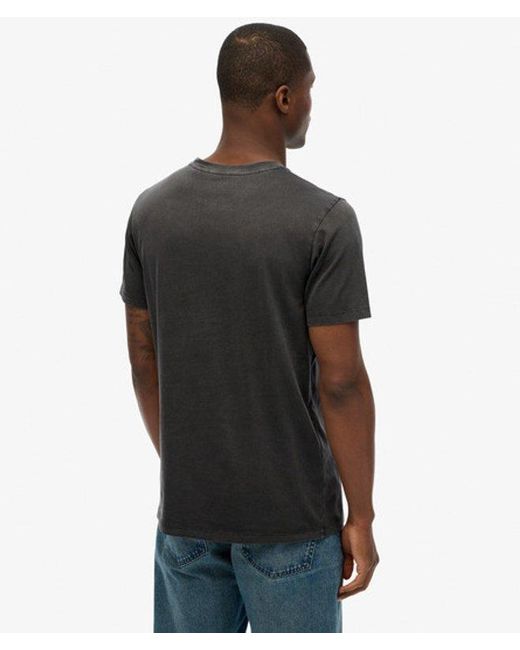 Superdry Gray Classic Essential Pocket T-shirt for men