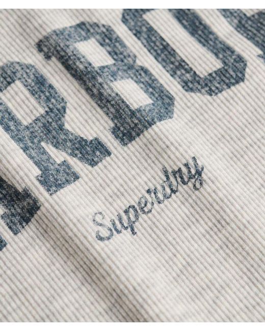 Superdry Gray & Co Athletic Essentials Graphic Print Cami Top