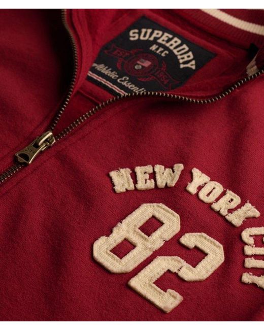 Superdry Red Athletic Applique Track Top