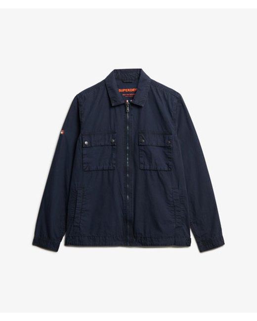 Superdry Blue Essentials Zip Through Jacket for men