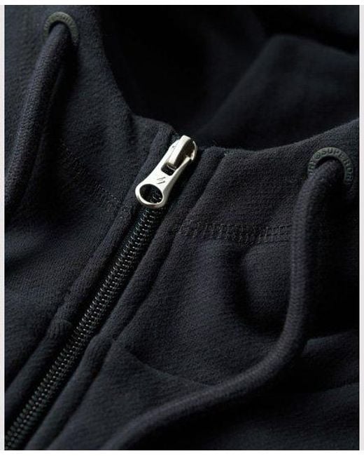 Superdry Sportswear Hoodie Met Rits En Losse Pasvorm in het Black voor heren