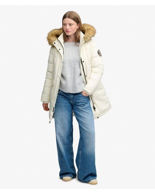 Superdry White & Co Everest Faux Fur Parka Coat