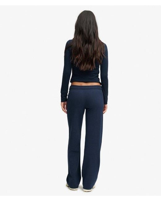 Superdry Blue & Co Athletic Essentials Fold Over joggers