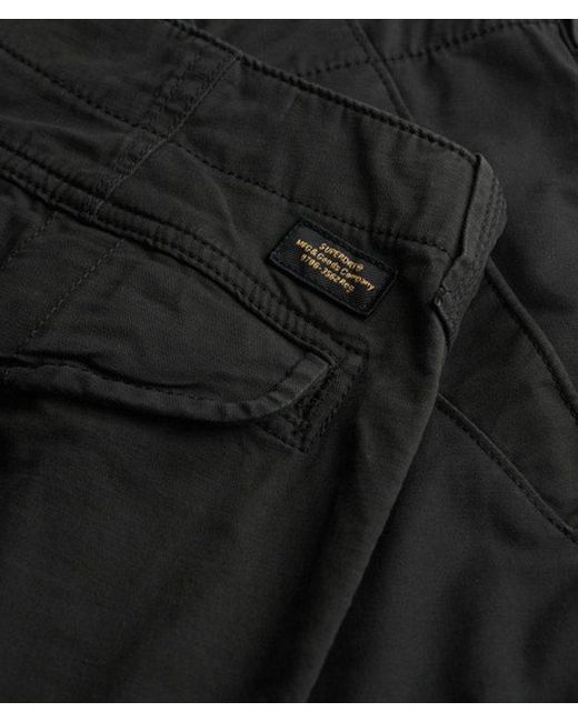 Pour des s short cargo core en coton bio Superdry pour homme en coloris Black