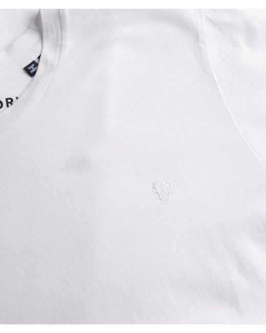 Homme Haut Classique Essential Taille Superdry pour homme en coloris White